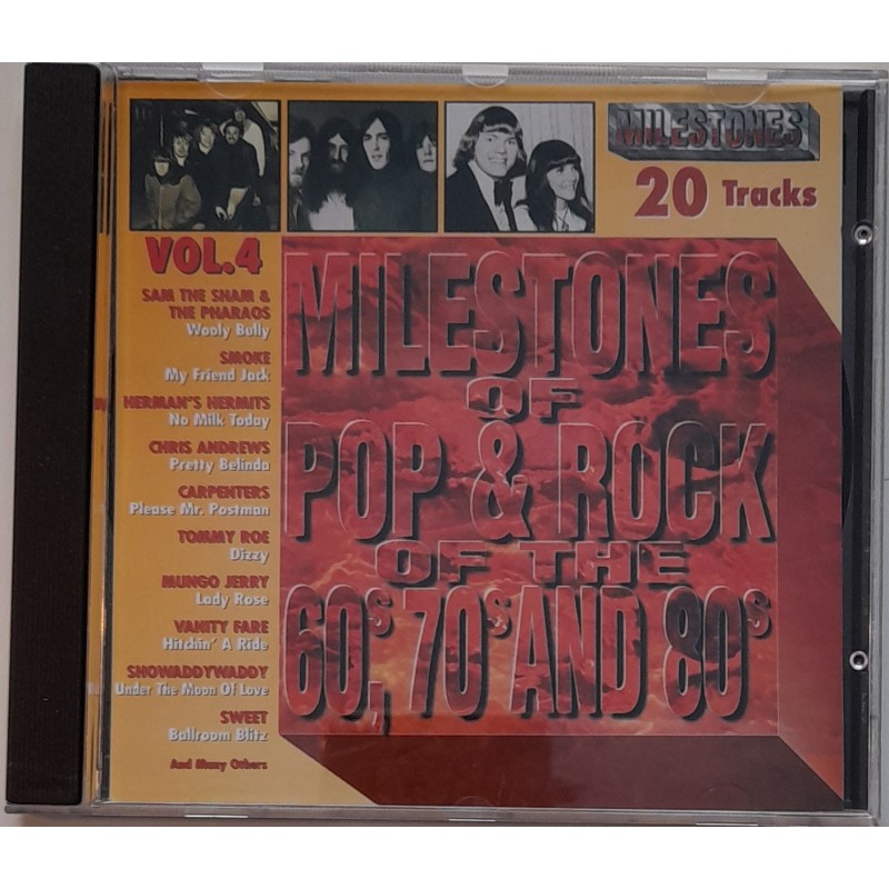 CD Milestones of Pop & Rock of the 60's, 70's and 80's Vol 4