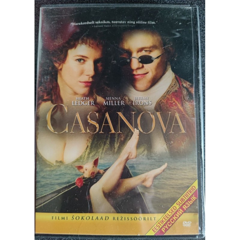 DVD "Casanova" (Heath Ledger, Sienna Miller) Eesti subtiit