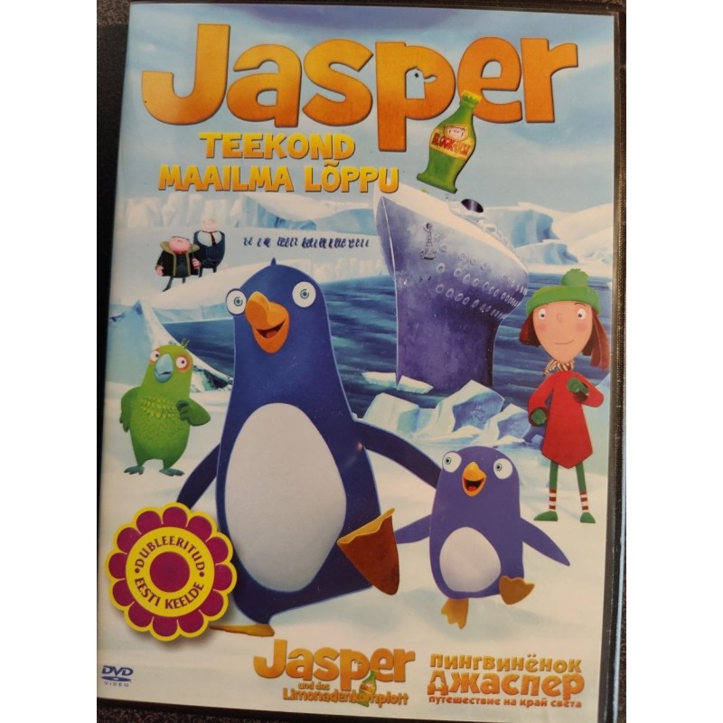 DVD Lastefilm "Jasper: Teekond maailma lõppu"