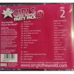 Karaoke CD+G "Girls Party Pack 9" Disc 2 (15 lugu)