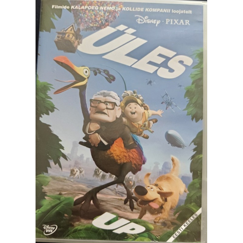 Disney Pixar animafilm Üles (Up) DVD, eestikeelne