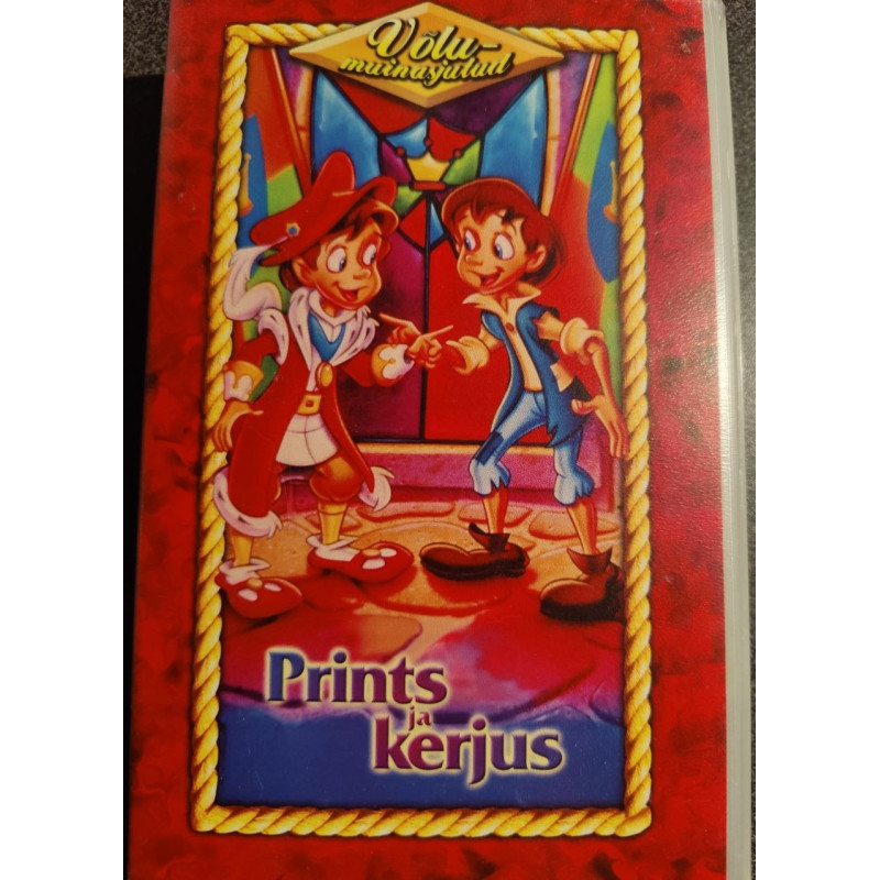 VHS videokassett "Prints ja kerjus" (eesti keeles)