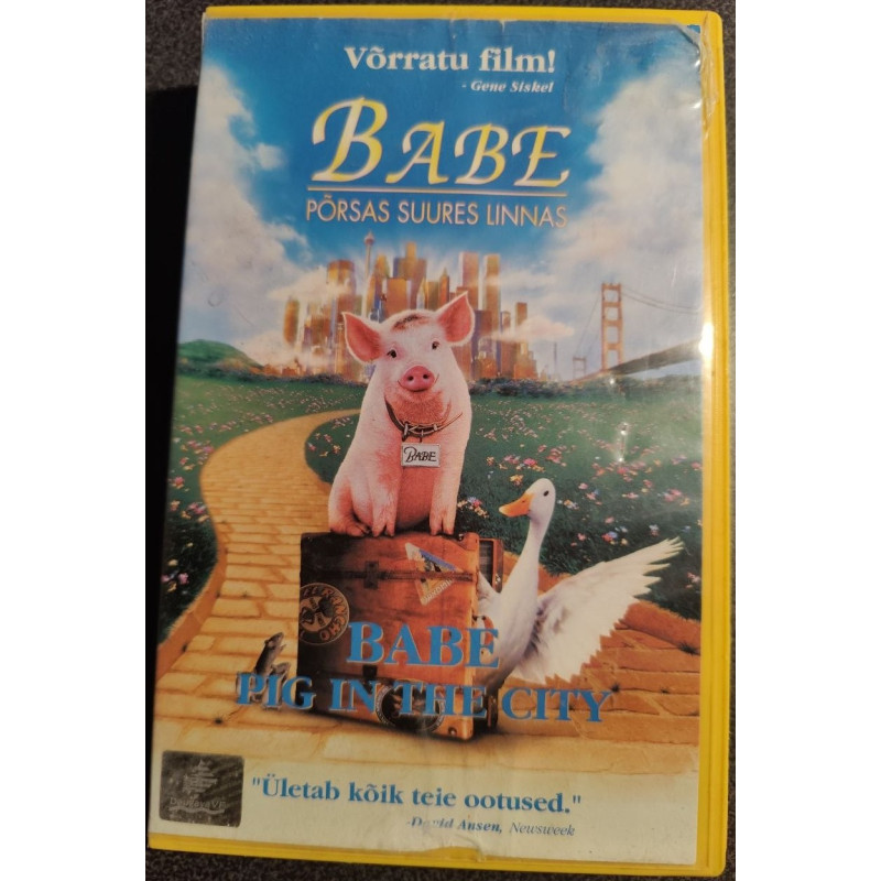 VHS film "Babe - Põrsas suures linnas"