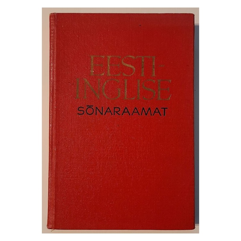 Eesti-Inglise sõnaraamat - J. Silvet
