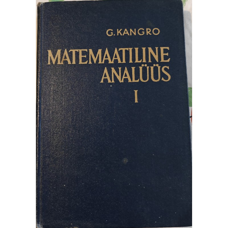 Matemaatiline analüüs I osa