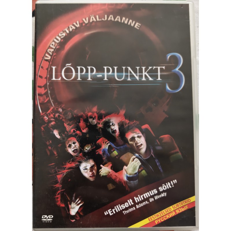 "Lõpp-punkt 3" (Final Destination 3) Erikasutusel DVD