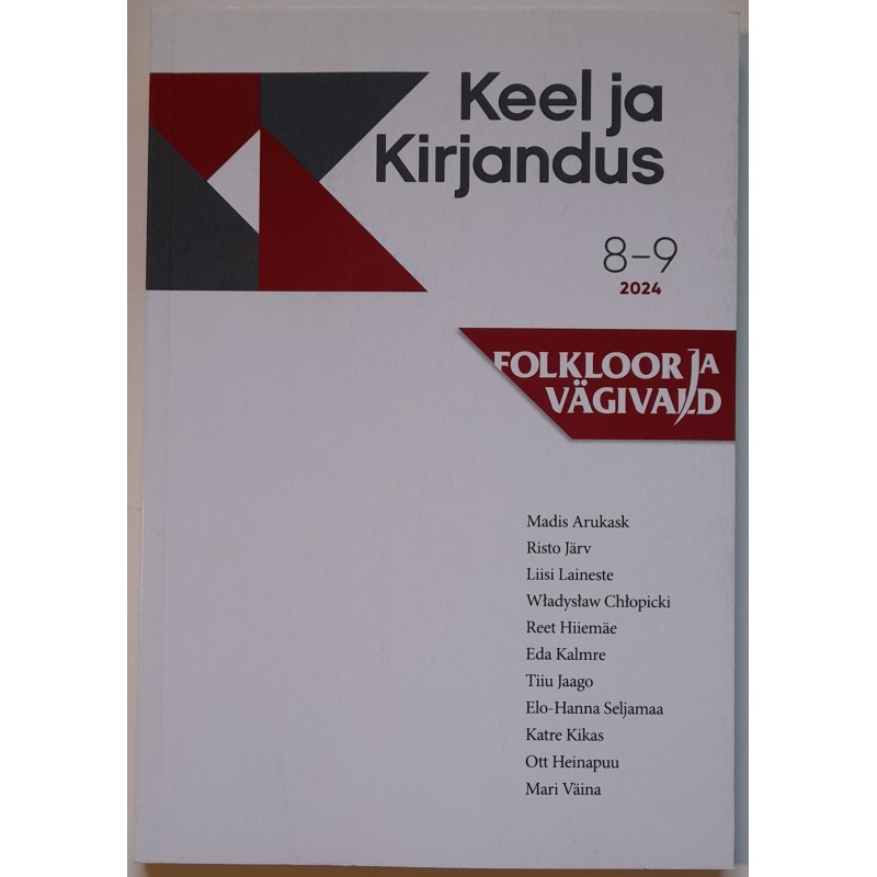 Keel ja Kirjandus 2024/8-9