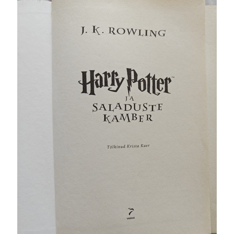 Harry Potter ja saladuste kamber - Joanne Kathleen Rowling